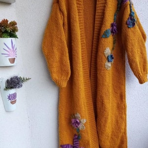 Chunky Knit Cardigan,Oversize Knitted Cardigan, Plus Size Knitted Cardigan,Wool Crochet Cardigan
