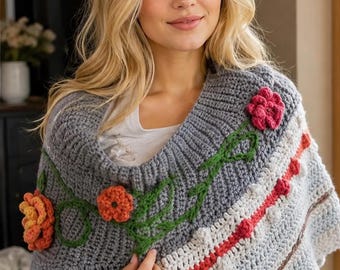 Crochet Shawl, Wrap