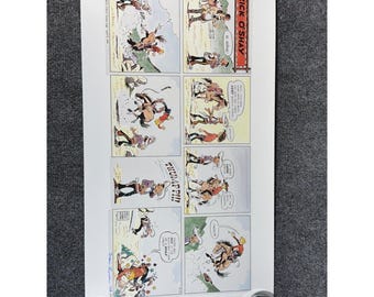 Stan Lynde Rick O'Shay Signed Numbered Comic Art Print 1958 Sunday Page 156/2000
