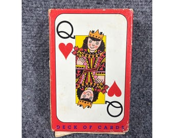 Baralho de cartas vintage da Workman Publishing para crianças, lacrado, estilo retrô.