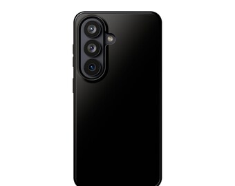 Effen zwart telefoonhoesje | Magnetische slagvaste behuizing