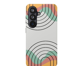 Telefoonhoesje met abstracte boog | Magnetische slagvaste hoes