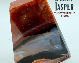 Rare Ocean Jasper Free Form: The Psychedelic Stone, Ethically Sourced!