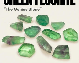 Vibrant Green Fluorite Crystal – Free Form - Ethically sourced and genuine!