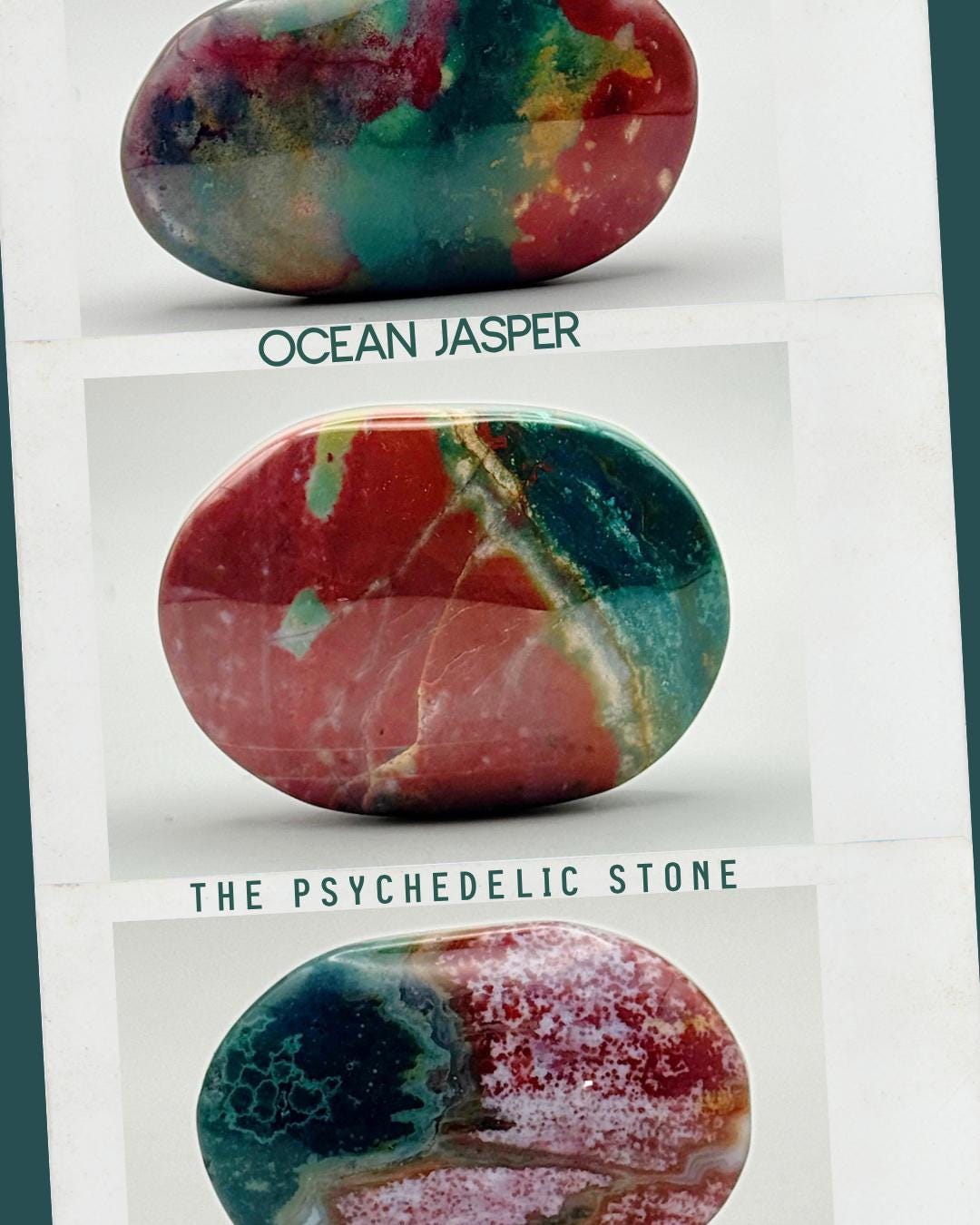 Ocean Jasper Palm Stone - Etsy