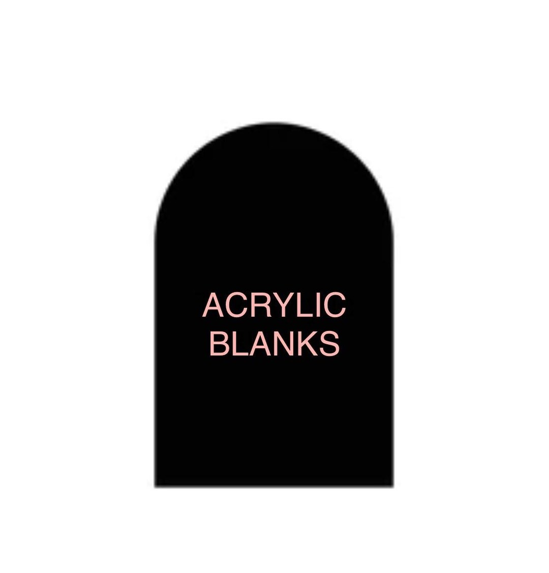 BLANK Acrylic Signs/ With Matching Acrylic Block Stands - Etsy