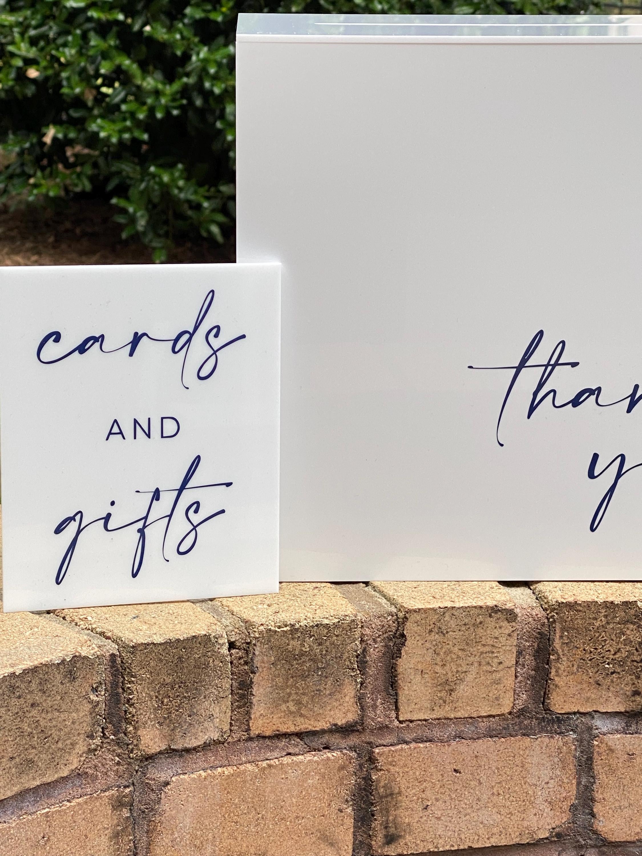 Acrylic Card Box and Sign, Wedding Card Box, Wedding, Gift Table ...