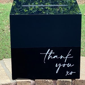 Acrylic card box, wedding card box, wedding, gift table, locking box.