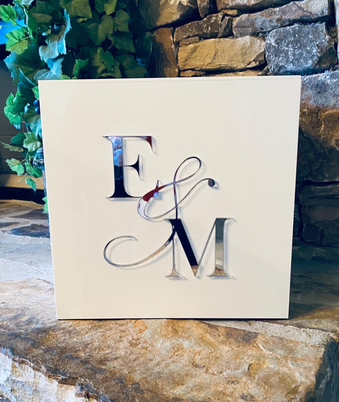 3D Acrylic Card Box, Acrylic Initials Wedding Card Box, Wedding, Gift ...