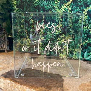 White Acrylic card box, wedding card box, wedding, gift table, locking box.