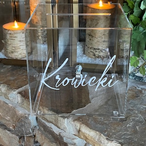 CLEAR Acrylic card box, wedding card box, wedding, gift table, locking box.