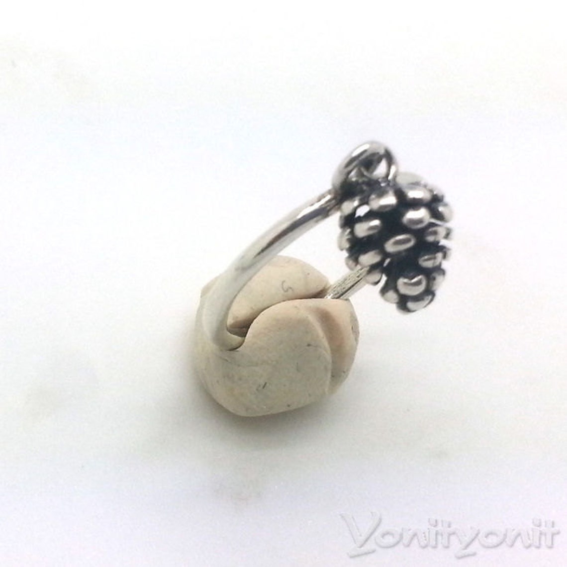 925 Sterling Silver Ring Pine Cone DESIGNER Unique Ring Etsy