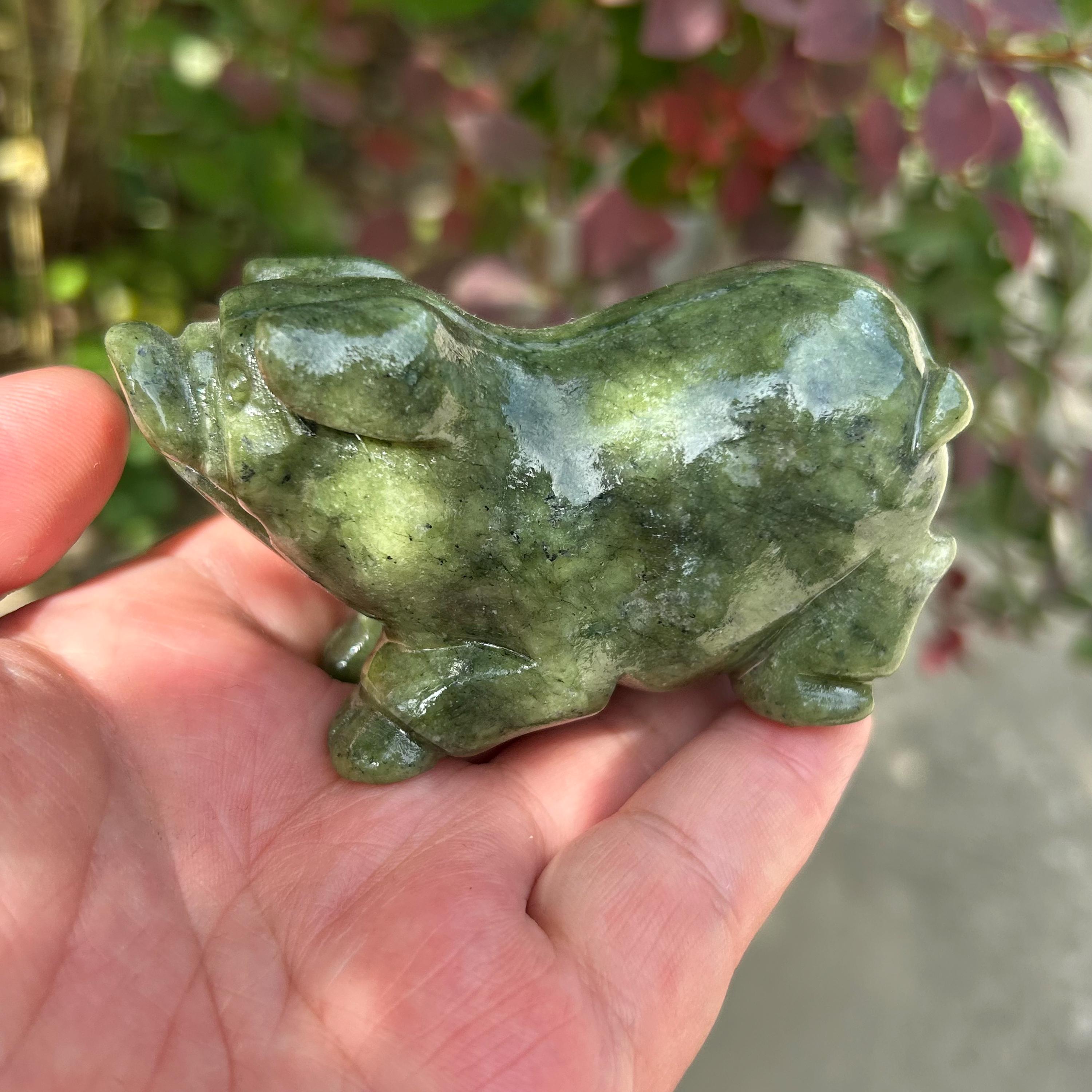 Jade Pig Figurine - Etsy