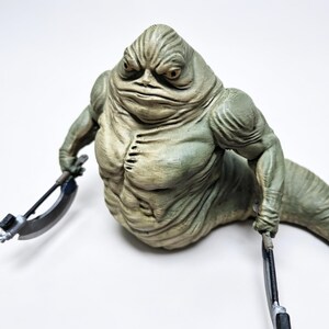 Rotta the Hutt Inspired Figurine Hand Painted 3D Collectible Sci-Fi Alien Statue Custom Fantasy Display Piece (The Mandalorian and Grogu) image 7