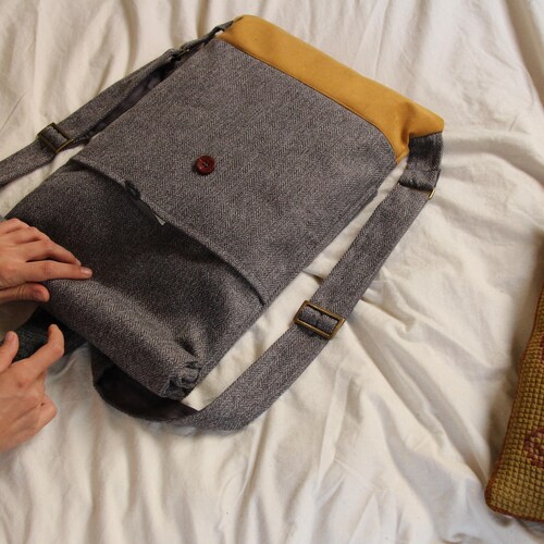 Gray Rolltop Backpack, Laptop Backpack ,Grey Backpack, Travel backpack, Men Backpack, Vegan backpack, Canvas shops backpack, Fabric backpack