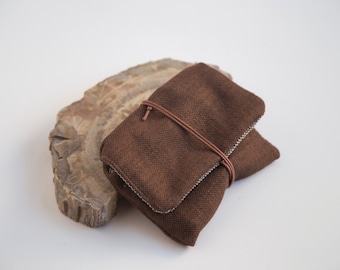 Tobacco Case, Tobacco Pouch, Tobacco Bag, Brown Tobacco Case, Brown Tobacco Pouch, Cigarette Bag, Cigarette Pouch, Cigarette Case