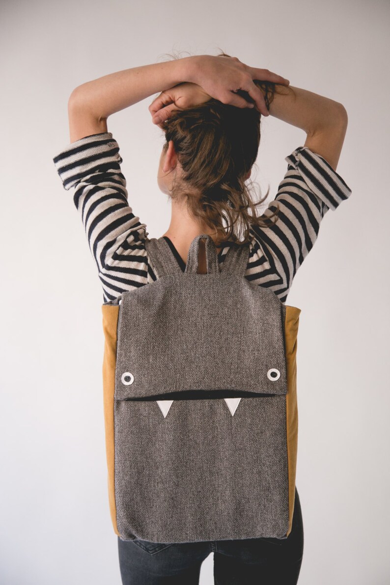 vegan canvas backpack