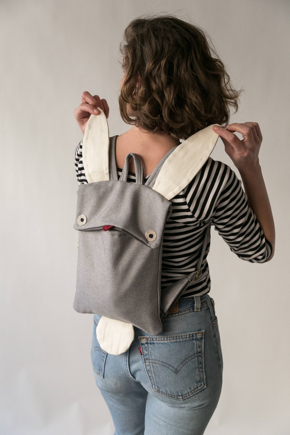 Bunny Backpack Rabbit Backpack Animal Backpack Children Etsy España