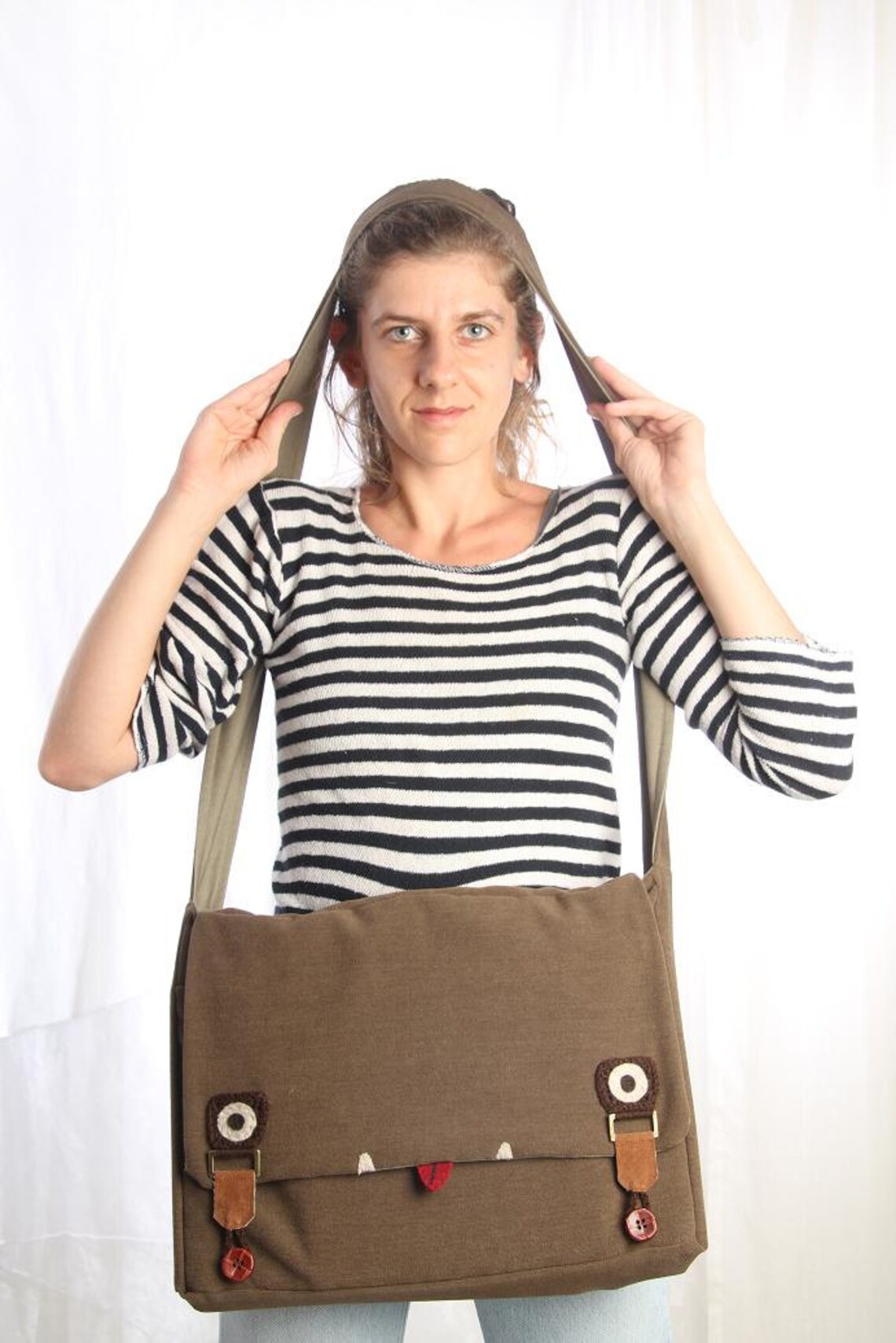 Brown Messenger Bag Laptop Messenger Bag Men Messenger Bag Etsy