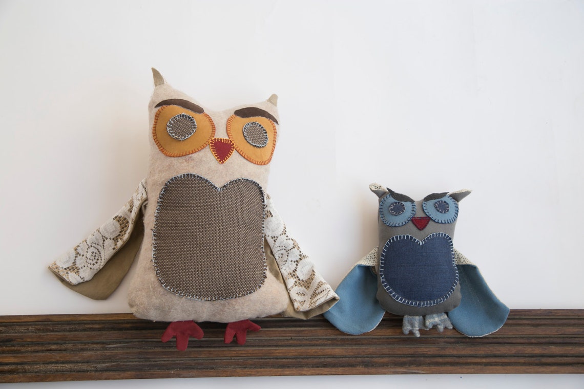 Owl Plush Stuffed Owl Stuffed Animal Owl Soft Toy Owl Toy Etsy