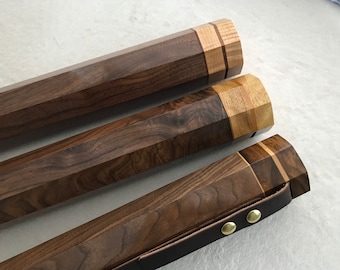 Personalized Walnut Fly Fishing Case