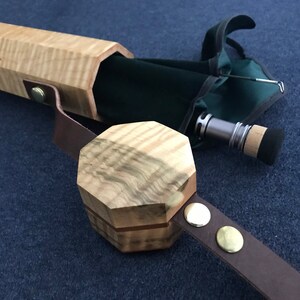 Curly Maple Personalized Fly Rod Case