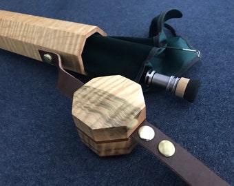 Curly Maple Personalized Fly Rod Case