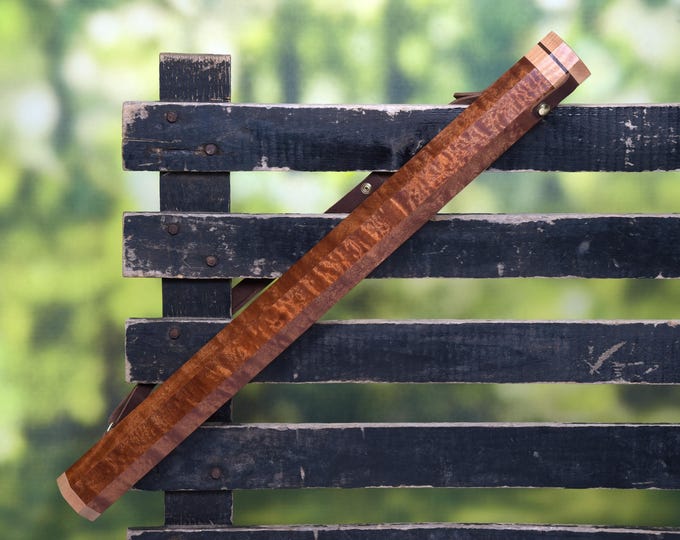 Unique Pommel Sapele Fly Fishing Case