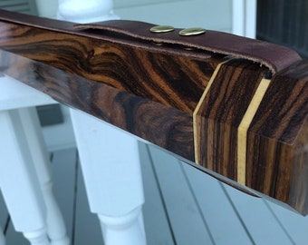 Zebra Wood Fly Fishing Case