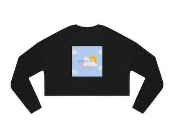 Moletom cropped feminino