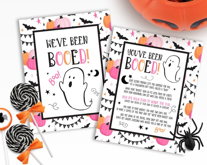 Booed Signs Printable Booed Signs We've Been Booed You've Been Booed ...