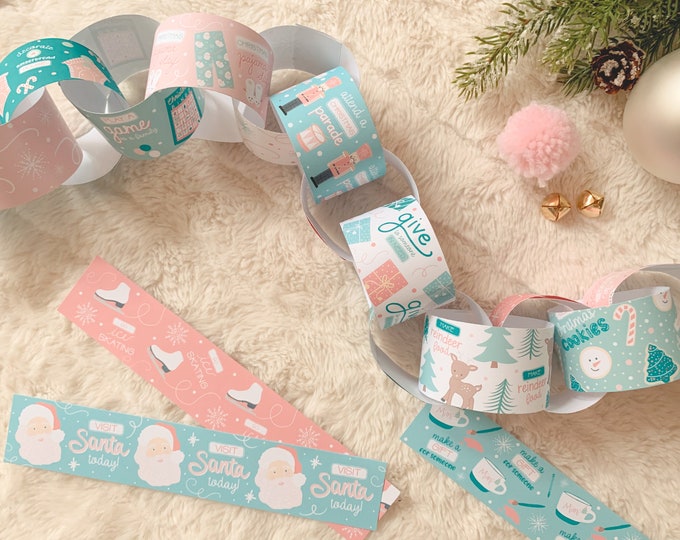 Activity Advent Calendar for Kids Printable Paper Chain Advent Calendar