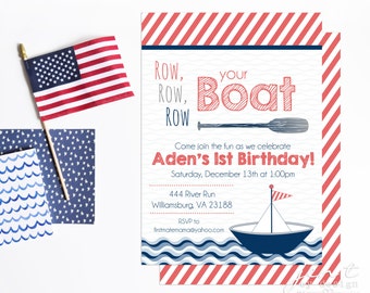 boat invitation etsy