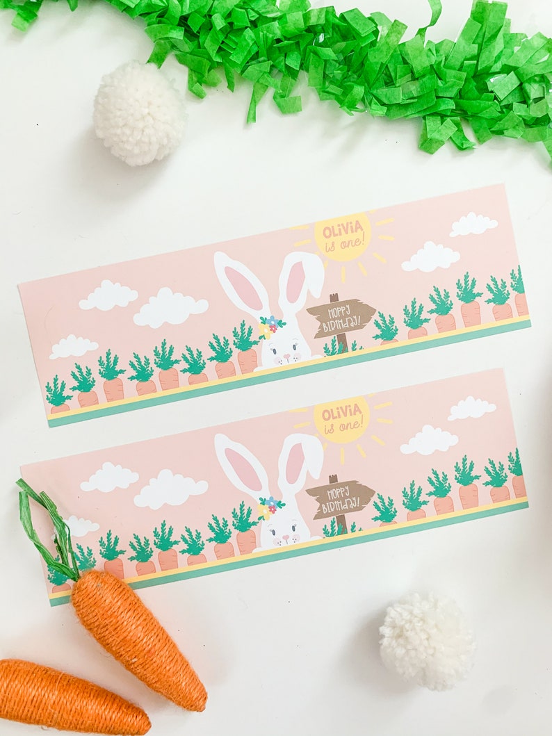 Somebunny is One Invitation GIRL Bunny Birthday Invitation Somebunny is One Invite Bunny Invite Easter Bunny Birthday Invitation image 9