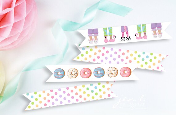Donut Straw Tags | Straw Tags | Donuts and Pajamas | Donuts and Pajamas Party | Donut Birthday | Donut Party | Pajama Party Il_570xn