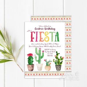 Fiesta Birthday Party Invitation | Cinco de Mayo Invitation | Fiesta First Birthday | Mexican Fiesta Invitation | Mexican Theme Party Invite