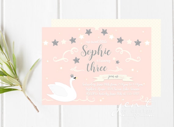 Swan Invitations - Swan Princess Invitations Il_570xn
