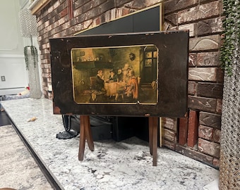 Vintage Fritz Wagner klappbarer Beistelltisch