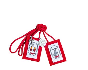 100% WOOL Five Fold Scapular AKA Redemptorist Scapular
