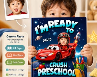 Personalized Children’s Book, Custom Face Kid Preschool Pre-K Kindergarten Story, Gift for Boys and Girls