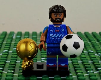 MOC-- Neymar - Minifigure, Brick Toy Play, Lego Compatible, Childrens Day Gift, PSG Hero