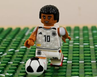 MOC-- Jamal Musiala Minifigure - Euro 2024 Breakout Star #10, Birthday Gift for Soccer Lovers