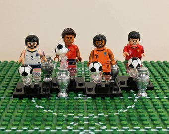 Euro Legends Minifigure Set – Soccer Stars, Birthday Gift for Fans