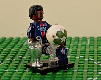 MOC-- Ousmane Dembele PSG #10 - 2026 Home Kit, Brick Minifigure, Lego Compatible, Birthday Gift