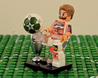 MOC-- Harry Kane #9 - Brick Minifigure, Lego Compatible, Birthday Gift, Goal Machine