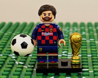 MOC-- Messi - Minifigure, Brick Toy Play, Lego Compatible, Childrens Day Gift, World Cup