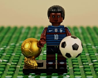 MOC-- Mbappé - Minifigure, Brick Toy Play, Lego Compatible, Childrens Day Gift, World Cup Hero