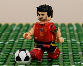 Rodrigo Minifigure – Spain Euro 2024 Champion Soccer Player (ABS)