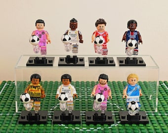 MOC-- 8 Soccer Icons Messi Haaland Mbappe Dembele Jobe Muller Suarez Vinicius, Birthday Gift for Soccer Lovers