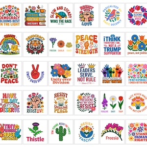 Anti Trump PNG Bundle | Protest Graphics, Resist Designs, FDT Quotes, Political Activism Sublimation